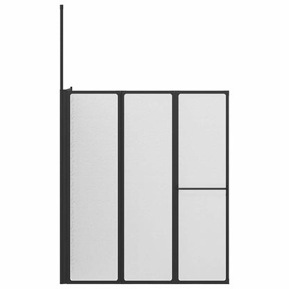 Shower Screen Folding Other Black 120 x 70 X 137 cm Aluminium