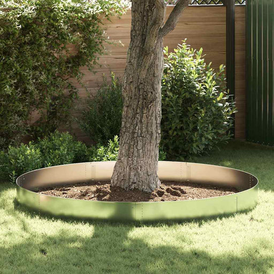 Lawn Edgings 20 pcs Silver 100 x 25 cm Galvanised steel