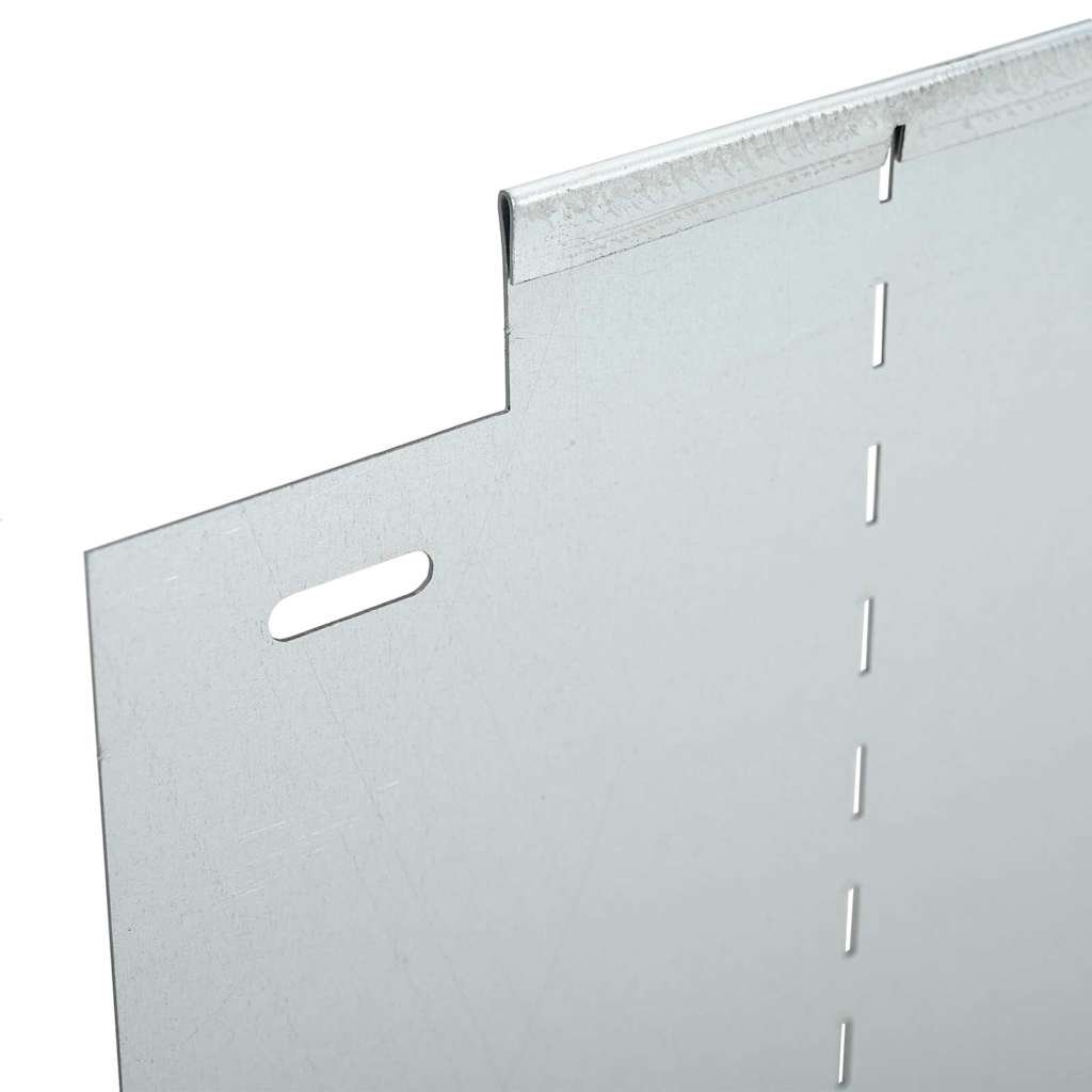 Lawn Edgings 30 pcs Silver 100 x 25 cm Galvanised steel