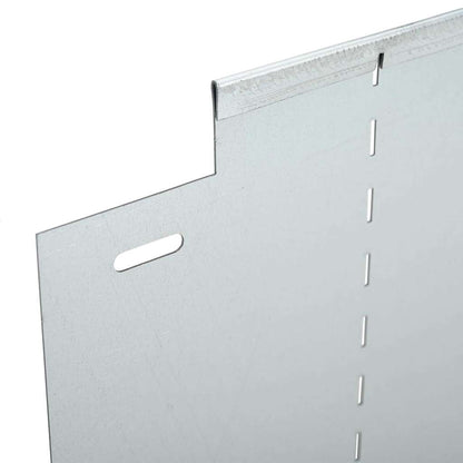 Lawn Edgings 30 pcs Silver 100 x 25 cm Galvanised steel