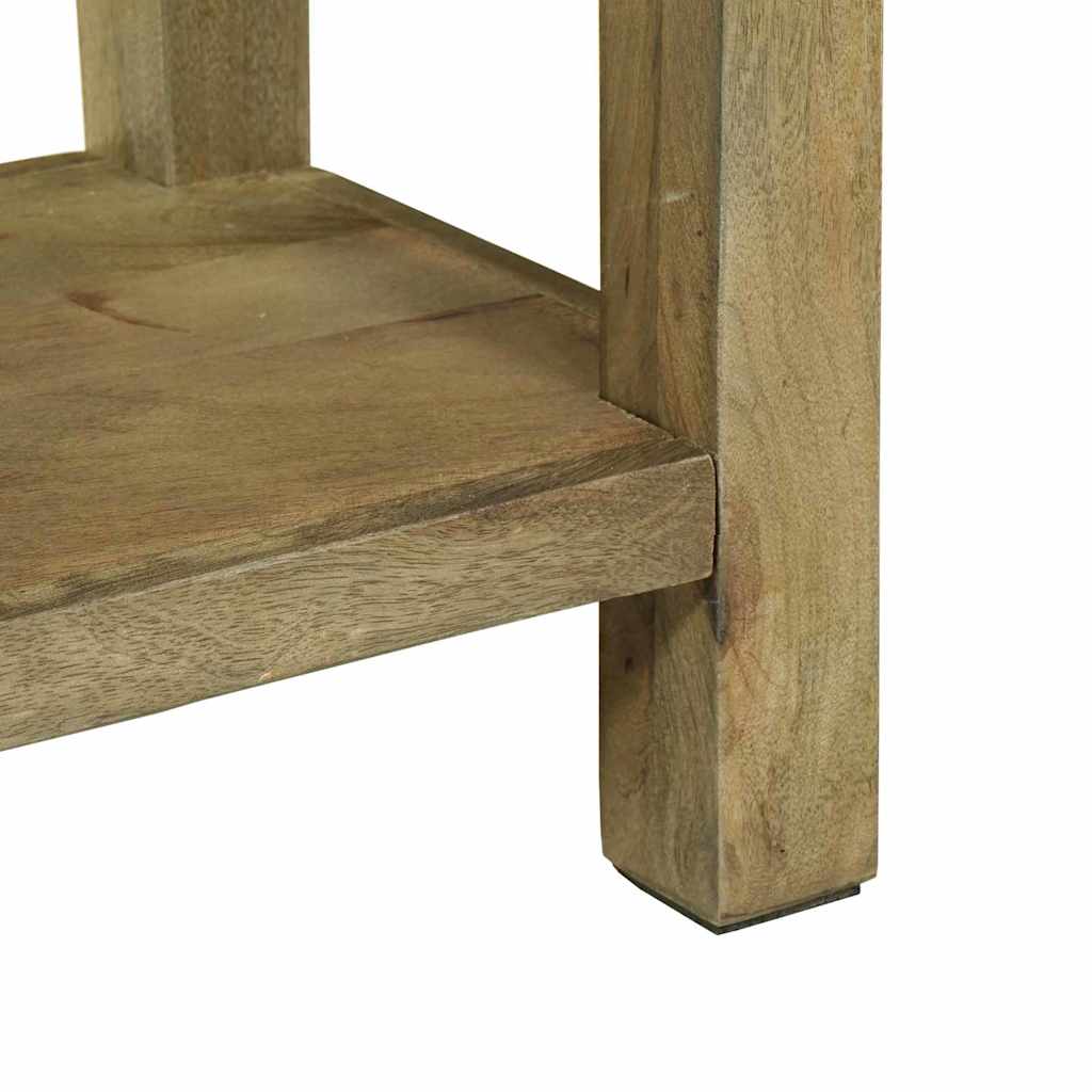 Console Table Natural Grey 110 x 30 x 80 cm Solid Mango Wood