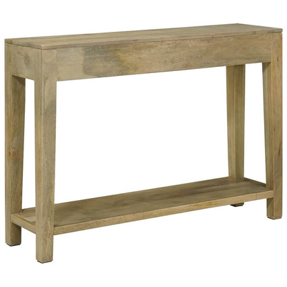 Console Table Natural Grey 110 x 30 x 80 cm Solid Mango Wood