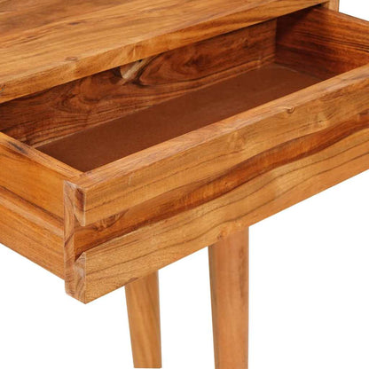 Console Table Brown 110 x 30 x 80 cm Solid Acacia Wood