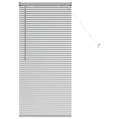 Window Blind with Curtains Manual Silver Aluminium