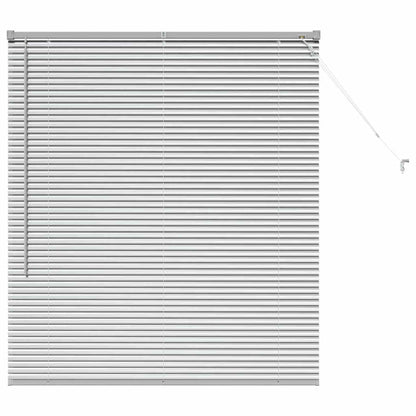 Window Blind with Curtains Manual Silver Aluminium