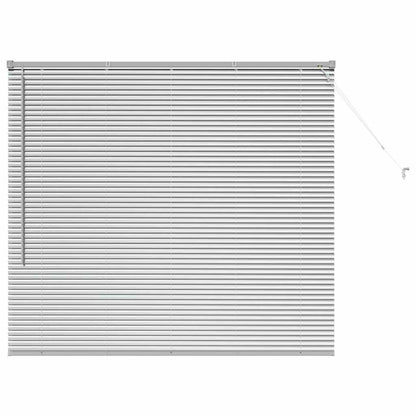Window Blind with Curtains Manual Silver Aluminium