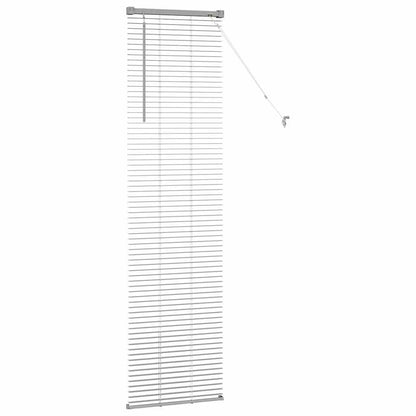 Window Blind with Curtains Manual Silver Aluminium