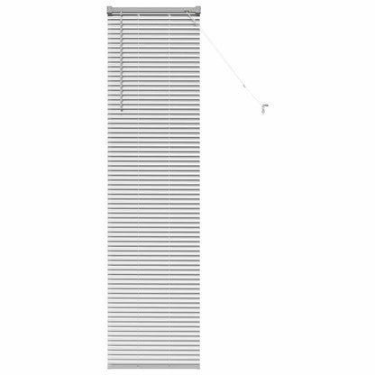 Window Blind with Curtains Manual Silver Aluminium