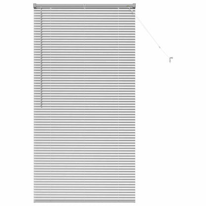 Window Blind with Curtains Manual Silver Aluminium