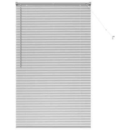 Window Blind with Curtains Manual Silver Aluminium