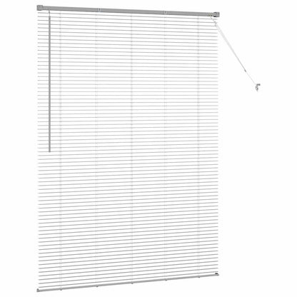 Window Blind with Curtains Manual Silver Aluminium