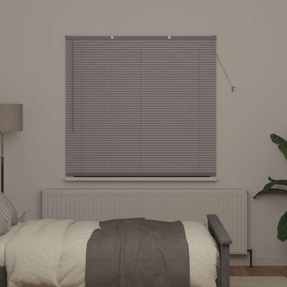 Window Blind with Curtains Manual Silver Aluminium