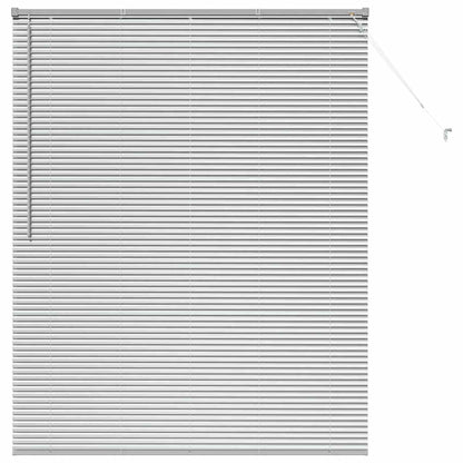 Window Blind with Curtains Manual Silver Aluminium