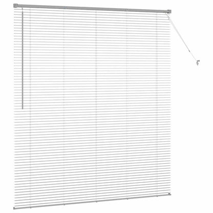 Window Blind with Curtains Manual Silver Aluminium