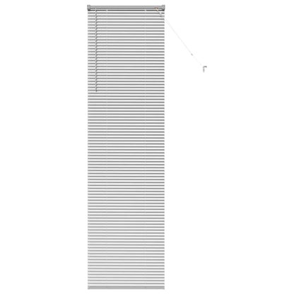 Window Blind with Curtains Manual Silver Aluminium