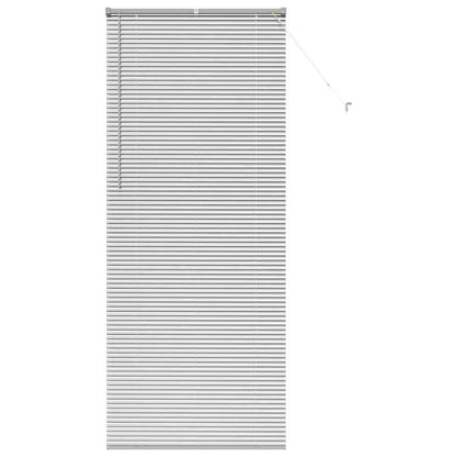 Window Blind with Curtains Manual Silver Aluminium