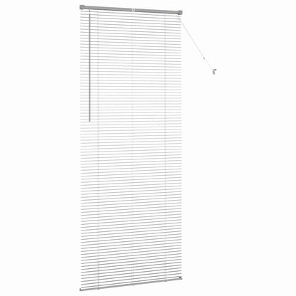 Window Blind with Curtains Manual Silver Aluminium