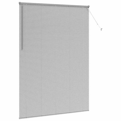 Window Blind with Curtains Manual Silver Aluminium