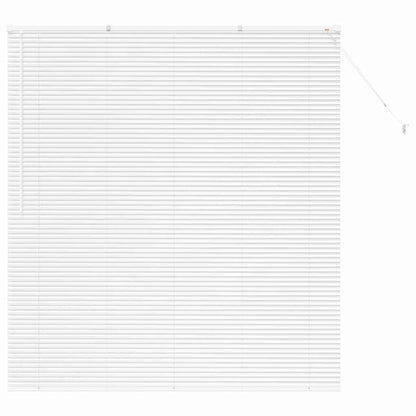 Window Blind with Curtains Manual White Aluminium