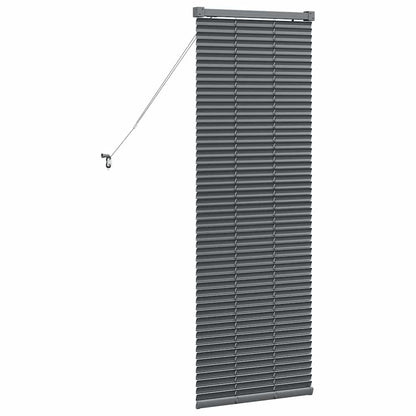 Window Blind with Curtains Manual Dark grey Aluminium