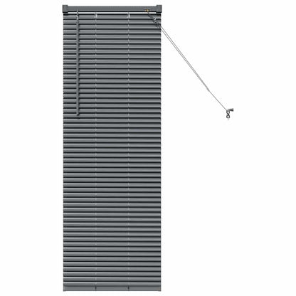 Window Blind with Curtains Manual Dark grey Aluminium