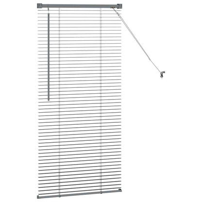 Window Blind with Curtains Manual Dark grey Aluminium