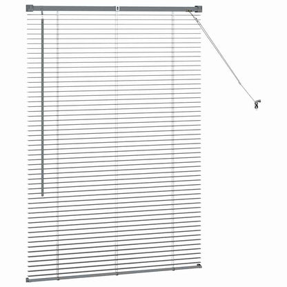Window Blind with Curtains Manual Dark grey Aluminium