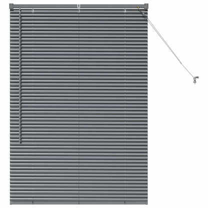 Window Blind with Curtains Manual Dark grey Aluminium