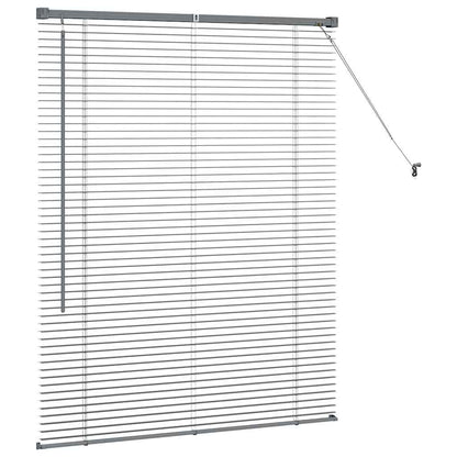 Window Blind with Curtains Manual Dark grey Aluminium