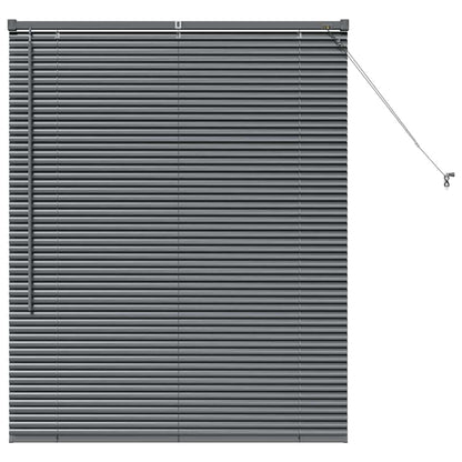 Window Blind with Curtains Manual Dark grey Aluminium