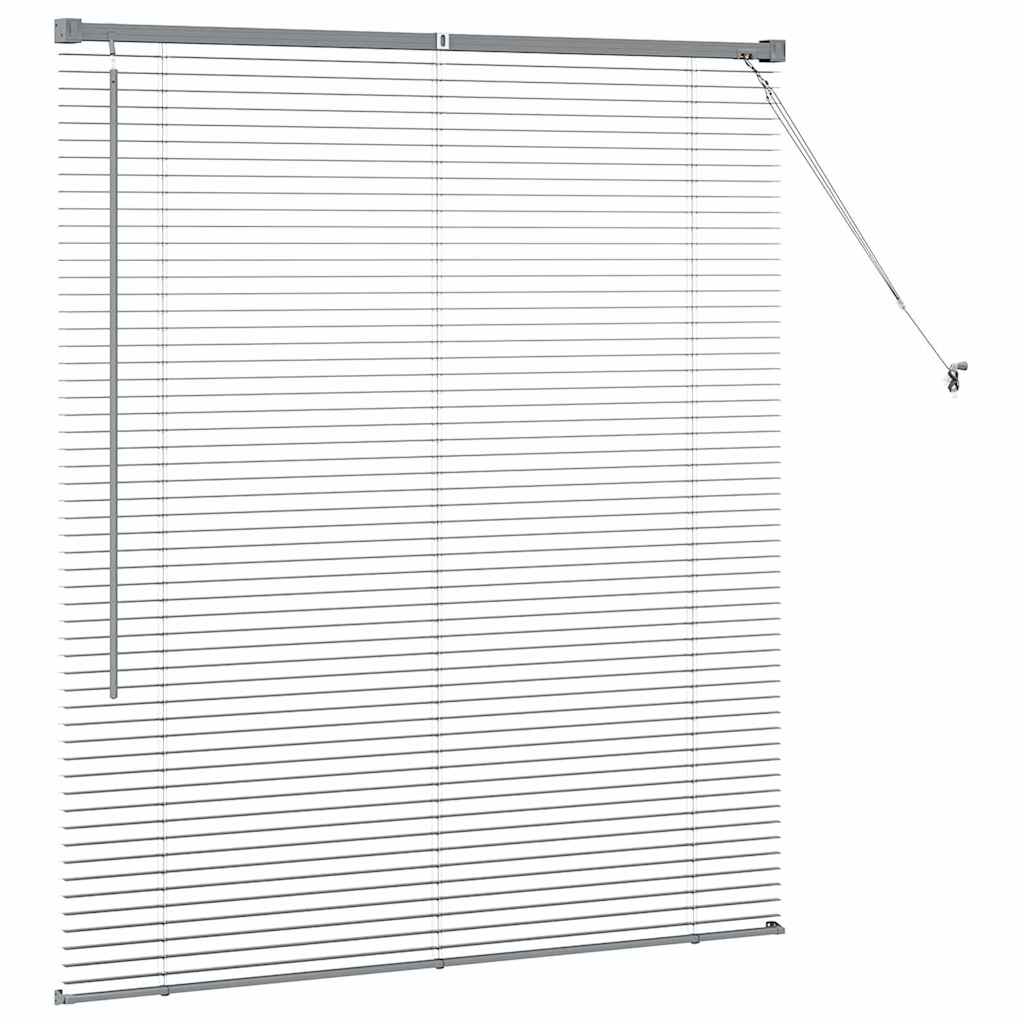 Window Blind with Curtains Manual Dark grey Aluminium