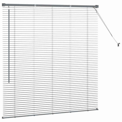 Window Blind with Curtains Manual Dark grey Aluminium