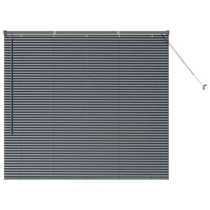 Window Blind with Curtains Manual Dark grey Aluminium