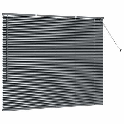 Window Blind with Curtains Manual Dark grey Aluminium