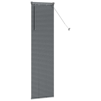 Window Blind with Curtains Manual Dark grey Aluminium