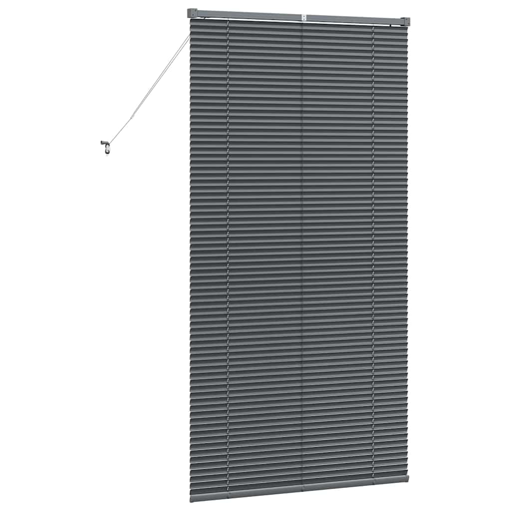 Window Blind with Curtains Manual Dark grey Aluminium