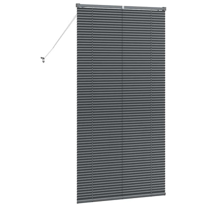 Window Blind with Curtains Manual Dark grey Aluminium