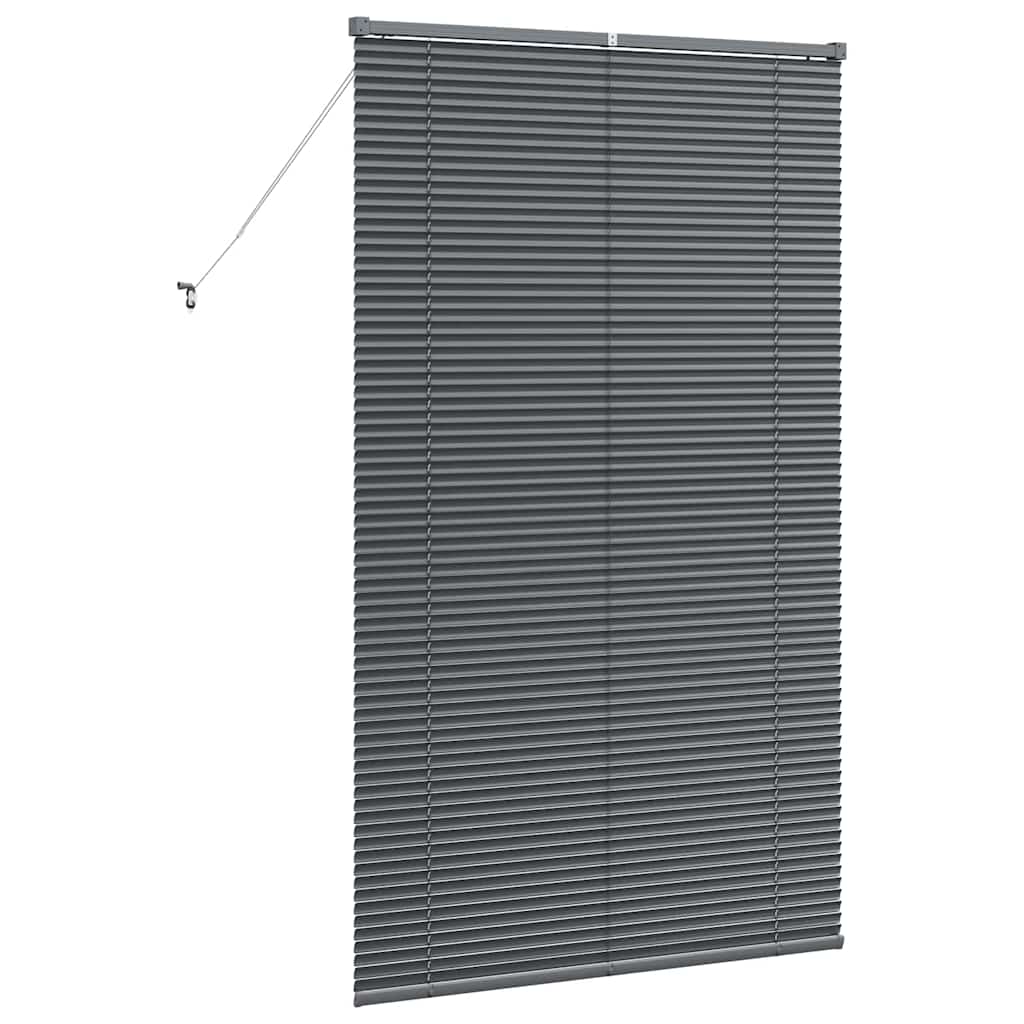 Window Blind with Curtains Manual Dark grey Aluminium