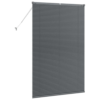 Window Blind with Curtains Manual Dark grey Aluminium