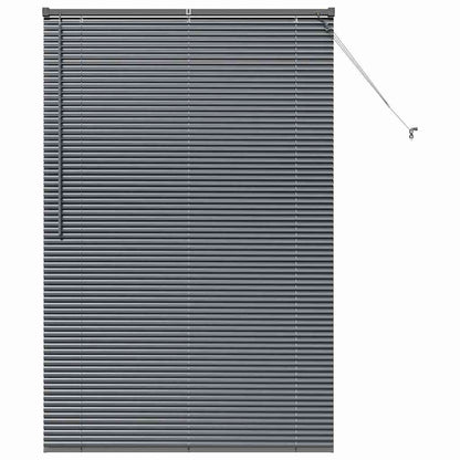 Window Blind with Curtains Manual Dark grey Aluminium