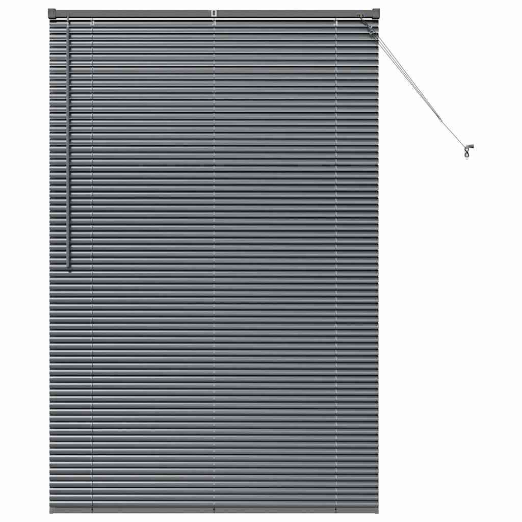 Window Blind with Curtains Manual Dark grey Aluminium