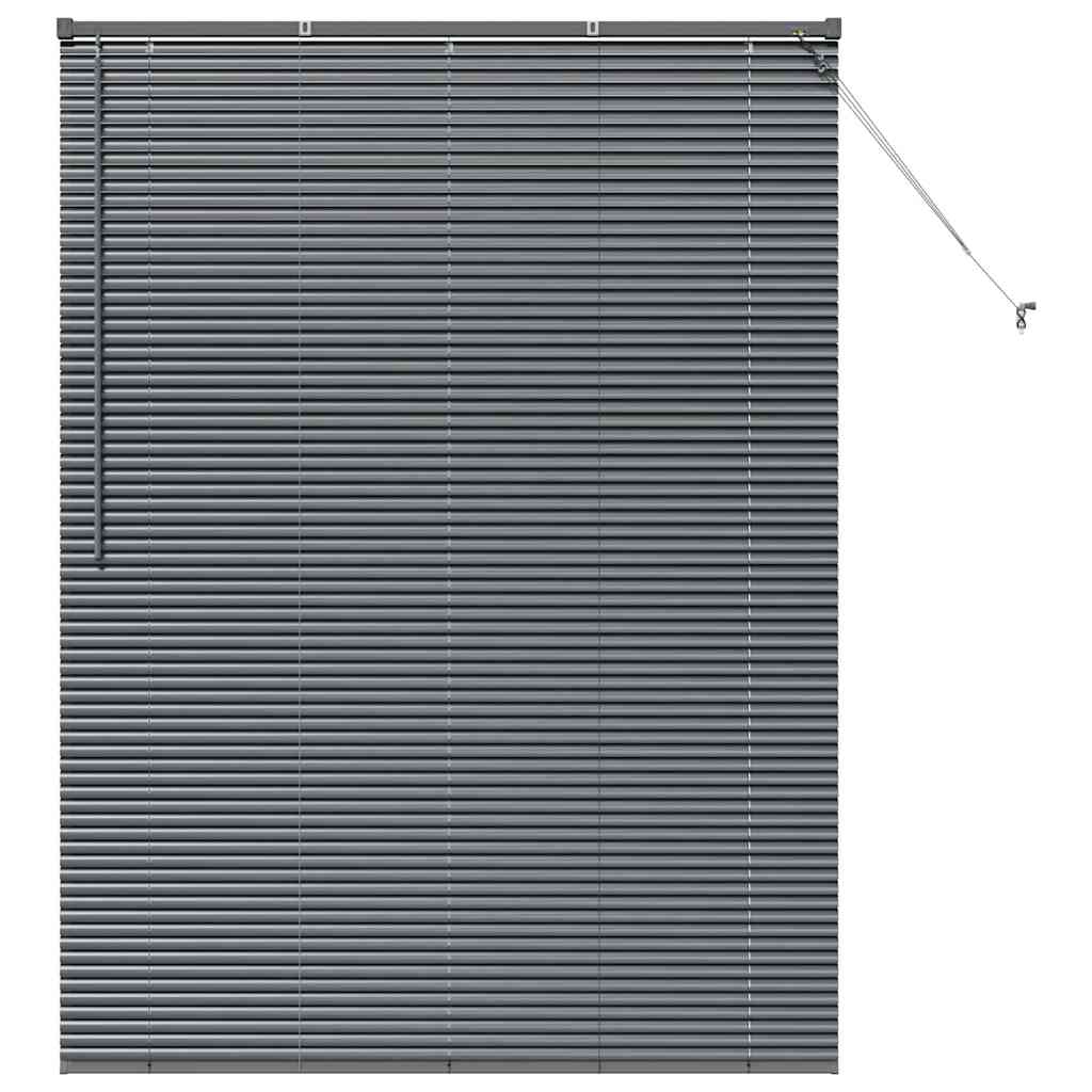 Window Blind with Curtains Manual Dark grey Aluminium