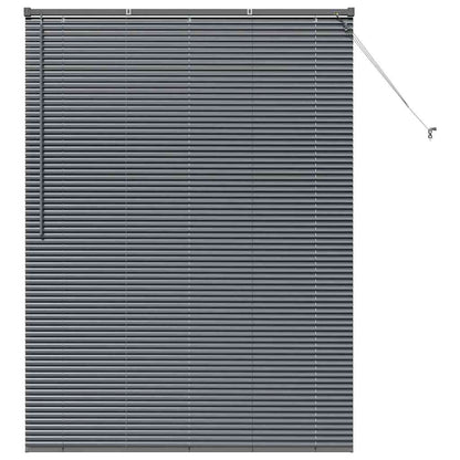 Window Blind with Curtains Manual Dark grey Aluminium