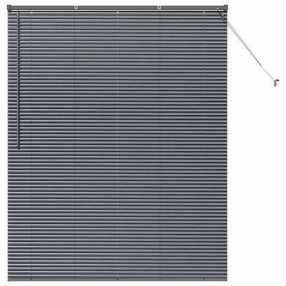 Window Blind with Curtains Manual Dark grey Aluminium