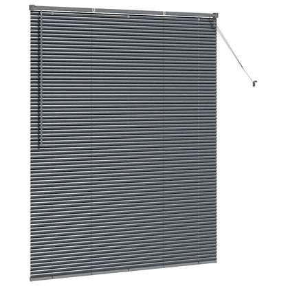 Window Blind with Curtains Manual Dark grey Aluminium