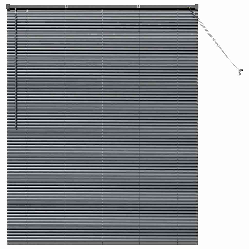 Window Blind with Curtains Manual Dark grey Aluminium