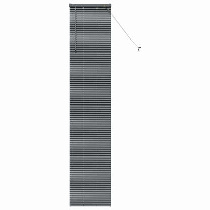 Window Blind with Curtains Manual Dark grey Aluminium