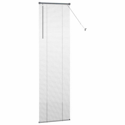 Window Blind with Curtains Manual Dark grey Aluminium