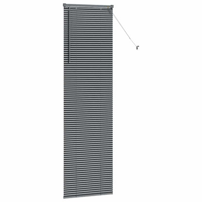 Window Blind with Curtains Manual Dark grey Aluminium