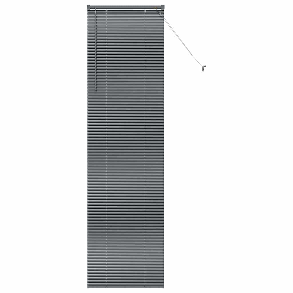 Window Blind with Curtains Manual Dark grey Aluminium